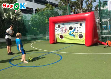 Inflatable Football Toss Game PVC Inflatable Sports Games Blow Up Penalty Soccer Shoot Out Sport Games For Children