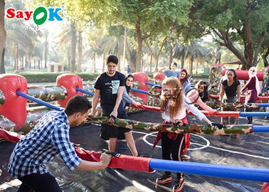 Inflatable Sports Games Custom Durable Inflatable Human Foosball Field Full Set Table For Team Competition