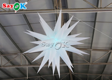 White Hanging Stars 1.5m Inflatable Lighting Decoration