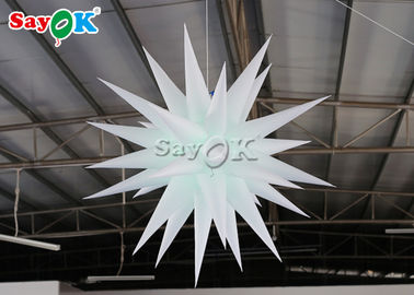 White Hanging Stars 1.5m Inflatable Lighting Decoration
