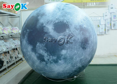 Yard Led Lighting 3m Inflatable Moon Balloon
