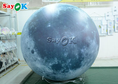 Yard Led Lighting 3m Inflatable Moon Balloon
