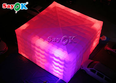 Go Outdoors Inflatable Tent Waterproof  PVC Party Event Inflatable Cube Tent With LED