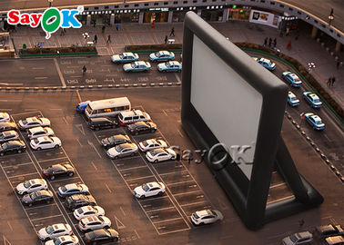 Inflatable Projection Screen Parking Lot Pvc White Inflatable Movie Theater Screen