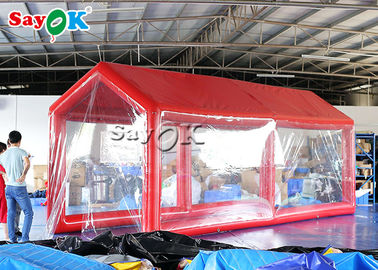 Air Inflatable Tent Red PVC Waterproof Inflatable First Aid Disinfection Medical Channel