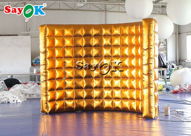 Event Booth Displays Gold Curve Led Portable Photo Booth Wall For Party Advertising Wedding