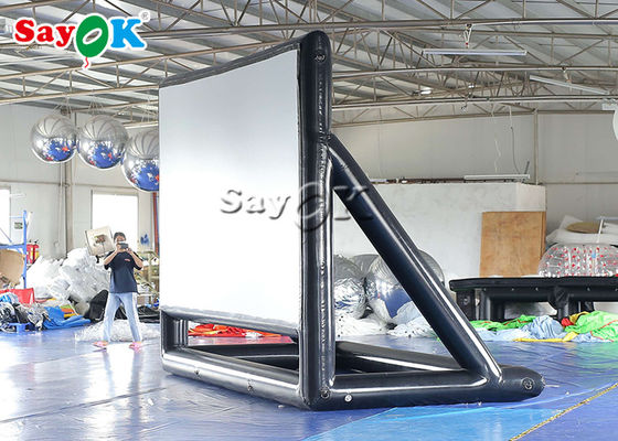 Backyard Movie Screens Theater 4.72x3.402mH PVC Inflatable Projector Screen With Blower