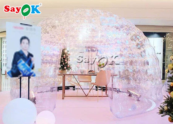 Transparent Inflatable Tent Customized Printing Air Tight Clear Bubble Inflatable Dome Tent