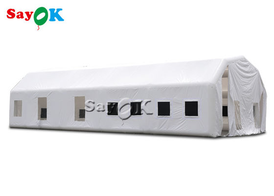 Inflatable Work Tent Waterproof White 20x10x5.5mH Inflatable Automotive Paint Booth