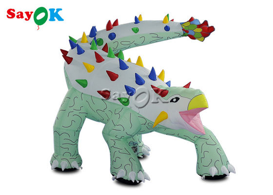 Inflatable Christmas Dinosaur 1.8x1.2mH Inflatable Ankylosaurus Cartoon Model For Advertising