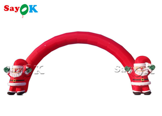 Inflatable Christmas Archway Yard Decoration Inflatable Christmas Santa Arch For Entrance