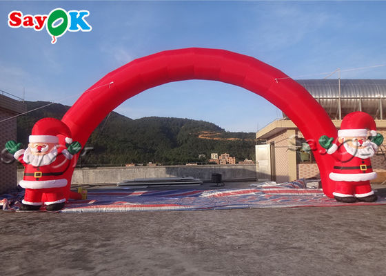 Inflatable Christmas Archway Yard Decoration Inflatable Christmas Santa Arch For Entrance