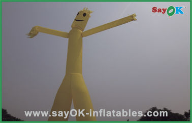 Advertising 5m Yellow Inflatable Double Legs Sky /Air Dancer For Sale
