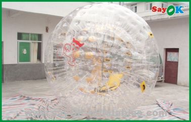 Giant Inflatable Outdoor Games PVC Bubble Human Sized Hamster Ball For Amusement Park 3.6x2.2m
