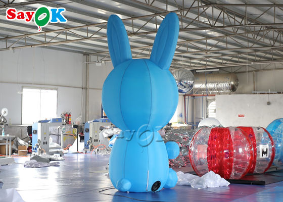 Inflatable Cartoon 3m Inflatable Cartoon Characters Jumbo Blow Up Blue Bunny