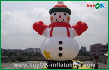 Christmas Santa Snowman Inflatable Christmas Decoration 5m Height