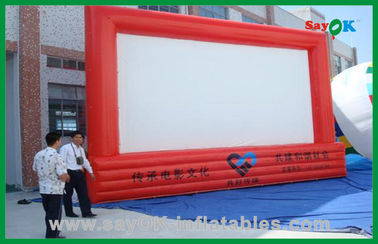 Air Screen Waterproof Commercial Inflatable Movie Screen , Outdoor Inflatable Movie Theater
