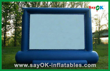 Inflatable Tv Screen Outdoor Hot Selling 4X3M Oxford Cloth And Projection Cloth  Inflatable Movie Screen For Sale