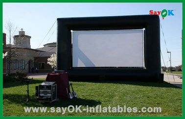 Inflatable Tv Screen Outdoor Hot Selling 4X3M Oxford Cloth And Projection Cloth  Inflatable Movie Screen For Sale
