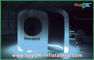Printing Logo Inflatable Photo Booth LED Lighting For Weeding / Party