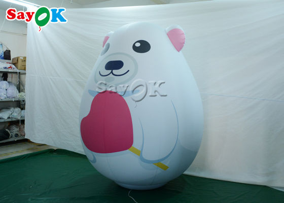 2m Inflatable Holiday Decorations White Cartoon Character Pvc Bear Cartoon