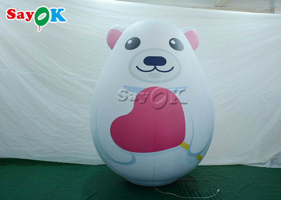 2m Inflatable Holiday Decorations White Cartoon Character Pvc Bear Cartoon