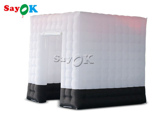 Inflatable Party Tent 2.5m / 8ft White Square Blow Up Photo Booth Tent With Led Light