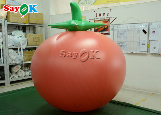 OEM Inflatable Balloon 0.18mm PVC Tomatoes For Promotion
