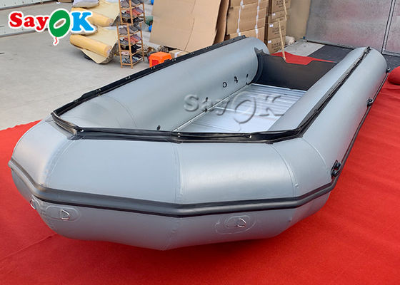 Ce Certificate Pvc Rowing Boat Raft Fishing Inflatable With Air Deck