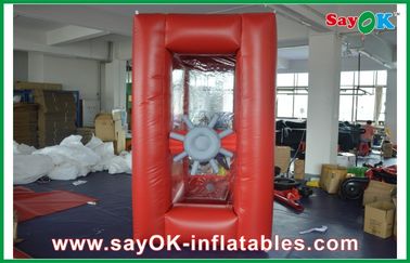 0.4mm PVC Inflatable Money Booth For Outdoor Advertising