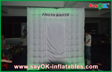 Inflatable Photo Booth Hire LED Photobooth Inflatable White Photo Booth Lighting Tent With 210 D Oxford Color