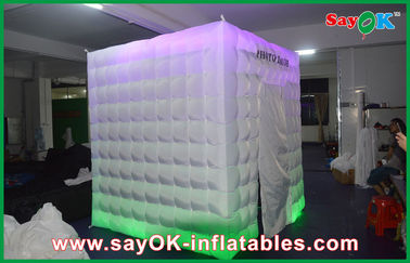 Inflatable Photo Booth Hire LED Photobooth Inflatable White Photo Booth Lighting Tent With 210 D Oxford Color