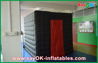 Small Photo Booth Black Inflatable Photo Booth 2.5mx2.5mx2.5m Photobooth For Photo