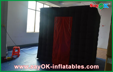 Small Photo Booth Black Inflatable Photo Booth 2.5mx2.5mx2.5m Photobooth For Photo