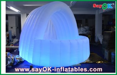 Outdoor PVC / Oxford Cloth Inflatable LED Show Tent , Customized LED Bar Counter Inflatable Work Tent