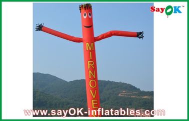 Sky Dancer Inflatable Red Rip-Stop Nylon Durable Advertising Inflatable Air Dancer / Sky