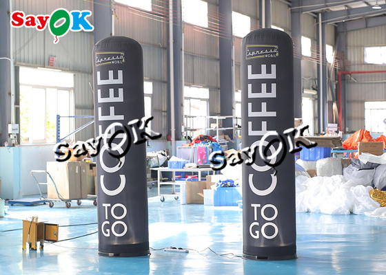 Customized 2.5m 8ft Inflatable Advertising Pillar With Logo Printing