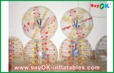 Colorful TPU Bubble Ball 0.6mm  1.5m DIA Inflatable Body Bumper Ball For Fun