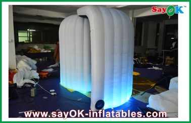 Inflatable Party Decorations Indoor Wedding Ceremony White DIY Photo Booth With Camera Logo