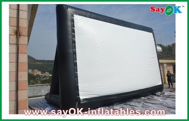 Inflatable Backyard Movie Screen Professional Cloth Inflatable Movie Screen , Inflatable Outdoor Screen For Events