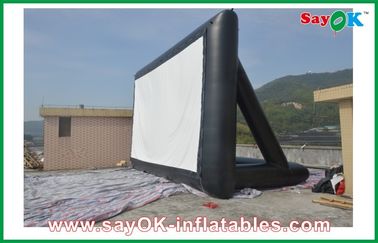 Inflatable Backyard Movie Screen Professional Cloth Inflatable Movie Screen , Inflatable Outdoor Screen For Events