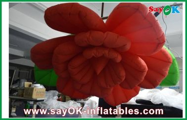 Wedding Inflatable Lighting Decoration /  Red Inflatable Flower Lighting