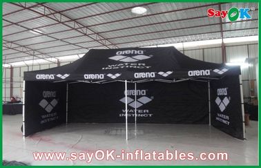 Easy Up Canopy Tent Aluminum Frame Folding Waterproof Tent  / Black Giant Outdoor Tent