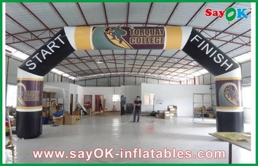Custom Inflatable Arch Huge Advertising Inflatable Arch , Oxford Cloth Inflatable Finishing Line Arch