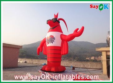 Large Inflatable Characters Red H3 - 8m PVC Inflatable Lobster  Custom Giant For Exhibitions