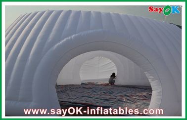 Outdoor Giant Wedding Party Tent Inflatable Oxford Cloth Inflatable Air Tent , Diameter 5m Air Tent For Camping