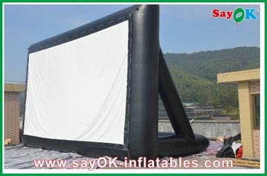 Portable Outdoor Movie Screen Projection Cloth Inflatable TV Screen 6 X 3m CE / SGS Certificate
