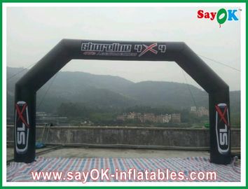 Custom Inflatable Arch Blower Inflatable Finishing Line Arch PVC Black CE / UL Certificated