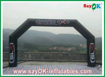 Custom Inflatable Arch Blower Inflatable Finishing Line Arch PVC Black CE / UL Certificated