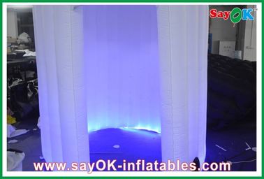 photo booth backdrop Modern Led Lighting Inflatable Photo Booth 3 X 2 X 2.3m Oxford Cloth